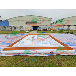 Xách tay <span class=keywords><strong>Inflatable</strong></span> nổi đại dương biển hồ bơi với chống sứa Net <span class=keywords><strong>Inflatable</strong></span> du thuyền trượt Dock nền tảng - Product Image 5