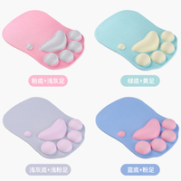 340g mignon chat griffe antidérapant Silicone repose-poignet ergonomique tapis de souris 3D