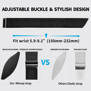 Pièces de rechange et accessoires Eraysun, bracelet en nylon de luxe à rayures pour poignet, bracelet de <span class=keywords><strong>montre</strong></span> pour Whoop 4.0 5.0 - Product Image 6