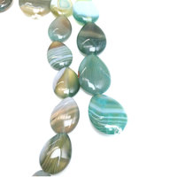 Perles en vrac d'agate verte naturelle Onyx du Botswana Bijoux de bricolage, accessoires de mode en gros 15x20/30x40/22 x/18x25mm