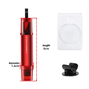 Venta al por Mayor de Martillo de Seguridad para Automóvil 2 en 1 con Cortador |   Herramienta Multifuncional para Romper Ventanas de Vehículos y de Escape - Product Image 2