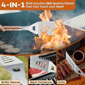 Accesorios Premium para Parrilla, Juego de Cubiertos para <span class=keywords><strong>Barbacoa</strong></span>, <span class=keywords><strong>Utensilios</strong></span> Completos para Asar - Product Image 3
