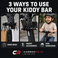 Colonne de direction pour trottinette électrique Carbonrevo, tige pliable en fibre de carbone, haute qualité, performance stable et durable