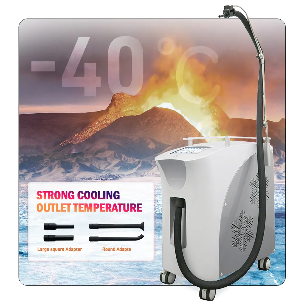 -20-30-40 grados Celsius Zimmer Cryo 6 máquina de enfriamiento de la piel para la eliminación de tatuajes máquina láser sistema de enfriamiento