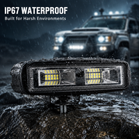 Projecteur de travail LED 6,3 pouces 48W 1920LM 6000K à faisceau large, étanche IP67, 9-60V DC pour camion, tout-terrain, chariot élévateur, tracteur