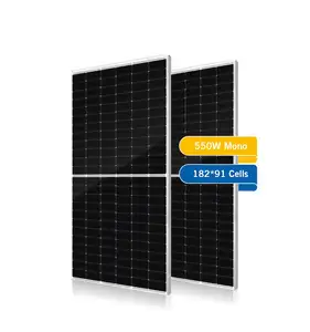 Solarplatten Panel surya, modul Pv 400w 600w, Panel Mono tenaga surya 500w 48v Jerman 550 Watt 510wp 550 w