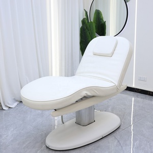 Mesa de Masaje Ajustable con Reposacabezas Integrado, Cuero PU, Marco Metálico, Mueble Moderno para Salón, Uso Comercial - Product Image 4