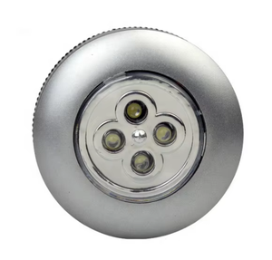 Lampu Sensor Tanpa Kabel Bertenaga Baterai, Lampu Sentuh Mini 4LED, Lampu Malam Bulat dengan Sensor Gerak untuk Rumah - Product Image 3