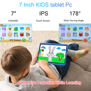 Hot bán 7 inch Wifi MTK Bộ vi xử lý <span class=keywords><strong>Android</strong></span> Tablet PC Quad Core 1 + 8GB bộ nhớ trẻ em Máy Tính Bảng giáo dục - Product Image 3