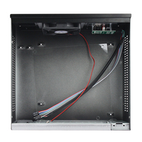 Server Kontrol Industri Mini 1U Panel Baja Anti Debu Motherboard Mini-ITX Slot Kartu Setengah/Penuh Tinggi Stok Independen