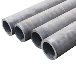 Tubo de aço sem costura S355j2h S275j2h, tubo redondo sem costura Sch40 Sch80 de estrutura de carbono de liga baixa, fabricante profissional