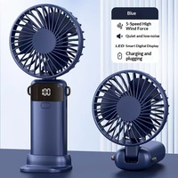 Nouveau ventilateur USB portable pliable transfrontalier, mini-ventilateur à suspendre au cou et de bureau avec fonction aromathérapie, vente en gros