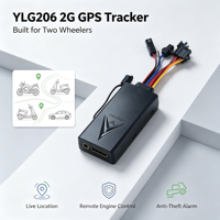 Traceur GPS 2G avec alarme sirène et télécommande YLG206 pour système antivol de moto
