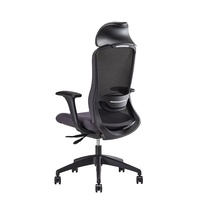 Chaise de bureau pivotante en maille avec appui-tête pour directeur, idéale pour les réunions et la formation, solution de conception et de fourniture pour les projets de lieu de travail