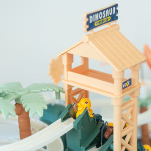 Jouet de <span class=keywords><strong>Train</strong></span> électrique FiveStar pour enfants Playhouse pour enfants avec dinosaure montagne route piste voiture parking dinosaure piste jouets - Product Image 4