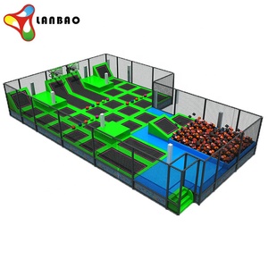 Petite aire de jeux pour enfants à prix d'usine équipement d'intérieur Bungee Jumping Square <span class=keywords><strong>Trampoline</strong></span> Park - Product Image 4