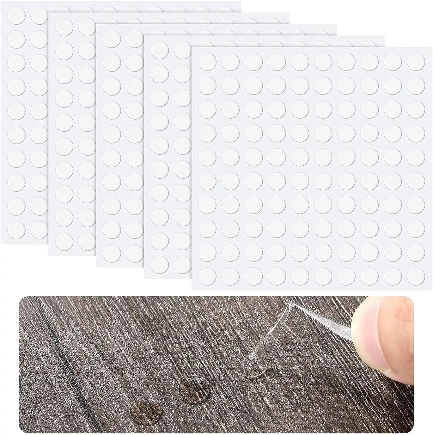 Double Sided 10mm Nano Adhesive Sticker Paper Die Cut For Posters Walls Crafts Sticky Dots That Leave No Traces For Balloons