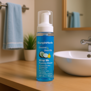 Mousse moussante SunpinHerb Wrap Me 207 ml avec huiles de noix de coco et de karité pour tous types de cheveux, hydratante et anti-frisottis - Product Image 2