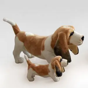 Nieuwe Stijl Knuffeldier Basset Hond Realistische Basset Hount Zachte Pluche Speelgoed