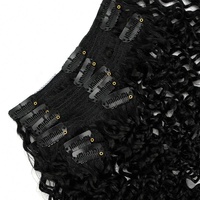 Extensions de cheveux humains Remy Amygirl personnalisées, vierges, brésiliennes, afro crépues bouclées, double trame, texture 4A-4C, pour femmes noires