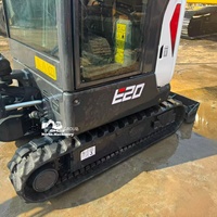  Mini-excavatrice sur chenilles d'occasion E20 2T avec moteur et système hydraulique fiables, idéale pour les chantiers étroits et les travaux d'aménagement paysager