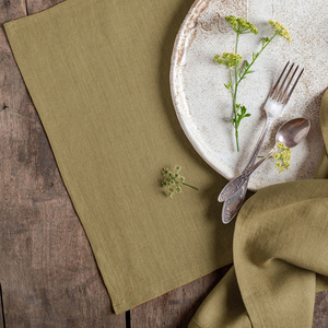 Servilletas de tela de lino y algodón para cocina, servilletas de tela verde oliva personalizadas para cóctel, cena, Navidad, fiesta, boda, restaurante - Product Image 6