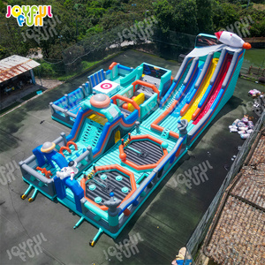 JOYFUL FUN Château gonflable géant pour l'extérieur, <span class=keywords><strong>trampoline</strong></span> géant, aire de jeux gonflable, parc de trampolines à thème - Product Image 3