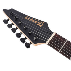 D-180 불파이터 24 프렛 무광 블랙 & 화이트 6현 로즈우드 지판 V70 HH 픽업 전문가용 일렉트릭 기타 - Product Image 2