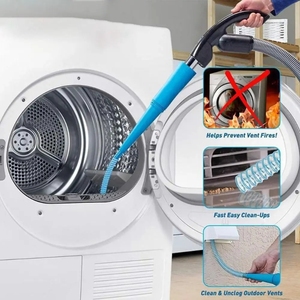 Herramientas Flexibles para Limpieza de Ductos y Eliminación de Pelusas, Manguera Retráctil para Aspiradora, Cepillo para Limpiar Ventilaciones de Secadora, Kit Compatible con la Mayoría de las Aspiradoras - Product Image 5