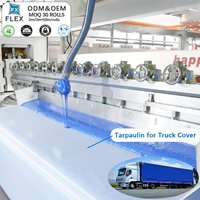 Bâche en PVC FLFX résistante à l'eau, robuste, pour camions, tissu renforcé pour usage industriel, pour systèmes de bâches de camions à benne basculante
