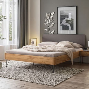 Tête de <span class=keywords><strong>lit</strong></span> minimaliste en bois de chêne massif, <span class=keywords><strong>lit</strong></span> extensible en cuir noir et blanc avec fonction rembourrée pour appartements - Product Image 3