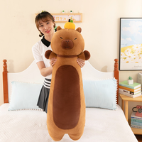 Oreiller en peluche Capybara, long coussin pour dormir, repose-jambes, vente en gros.