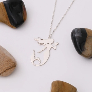 Alla moda 316L collana sirena in acciaio inossidabile <span class=keywords><strong>regalo</strong></span> per il suo unico <span class=keywords><strong>regalo</strong></span> di <span class=keywords><strong>anniversario</strong></span> per bambini collana <span class=keywords><strong>regalo</strong></span> per amante sirena - Product Image 3