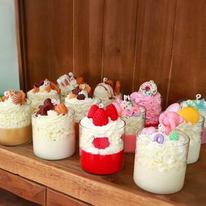 Velas aromáticas de lujo para postres creativas <span class=keywords><strong>y</strong></span> personalizables para bebés al por mayor - Product Image 1