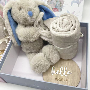 अनुकूलन योग्य शिशु आराम तौलिए, बच्चों के आलीशान खिलौने, नरम सुरक्षा कंबल, आरामदायक बिस्तर, बनी कंबल - Product Image 5