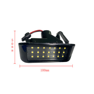 Luz LED para matrícula Fiat de 175 mm, tipo abrazadera, luz blanca para Toyota Proace Mk1 Mk2 Peugeot Citroën Amazon 6340G7 - Product Image 2