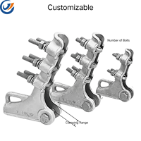 Collier de serrage multi-boulons à tension boulonnée pour conducteurs de lignes électriques aériennes ACSR AAC