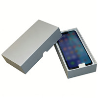 Boîte rigide en carton pour téléphone portable, personnalisable avec logo, fabriquée en usine, avec laminage mat pour l'emballage des smartphones, recyclable