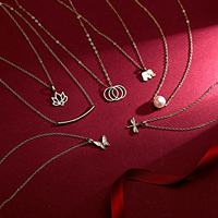 Collier pas cher NYY, pendentif en or, série animale, papillon, géométrique, perle, balance, colibri