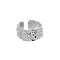 VIANRLA Breitband 18 Karat vergoldeter Ring 925 Sterling Silber klobige Fingerringe für Frauen