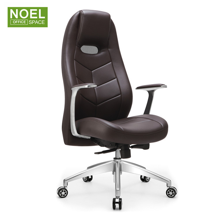 Double function luxury executive swivel comfortable genuine leather office chair