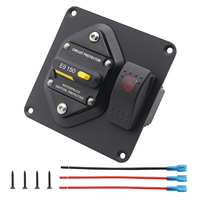 Disjoncteur étanche E9 pour camping-car et bateau, réinitialisable, goujons de 1/4 pouce, protection contre l'allumage pour batterie ou système d'amplification sonore CC, 200A