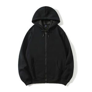 Sweat à capuche en laine de renard argenté Premium 500 GSM, sweat à capuche en coton blanc épais 100% coton pour hommes - Product Image 1