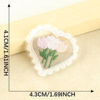 Appliques brodées en dentelle florale pastorale Kawaii à coudre, décorations DIY pour vêtements, chapeaux, sacs, et articles de loisirs créatifs