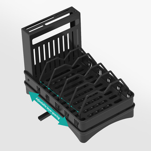 Support de rangement réglable en acier pour comptoir, pour casseroles, poêles et couvercles de cuisine - Product Image 5
