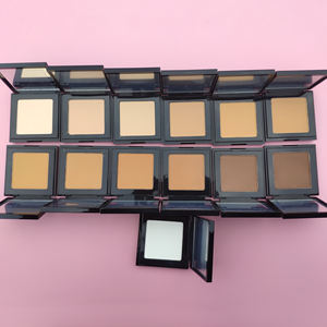 Private Label 19 colori controllo dell'olio polvere compatta organica minerale correttore a copertura totale polvere pressata - Product Image 2