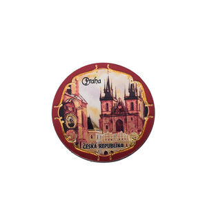 OEM/ODM New Style Custom Rectangle Praha Castle Style Prague Astronomical Clock Czech Souvenir Tin Foil Soft Fridge <strong>Magnet</strong> - Product Image 5