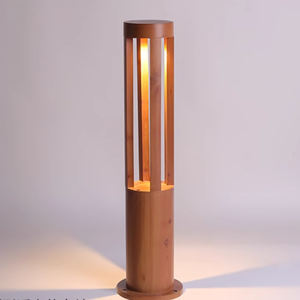 Lampe de jardin en <span class=keywords><strong>bois</strong></span> pour allée, éclairage paysager, décoration, lampadaire de jardin, lumière de pelouse, lanterne colonne en béton - Product Image 6