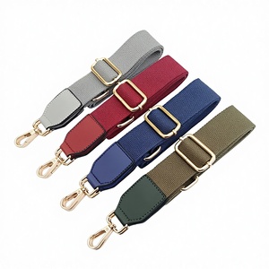 Tali Tas Deepeel BB-01 3.8cm*Dapat Disesuaikan 80-130cm Bahan Katun dengan Gesper Lobster Emas, Tali Selempang Tas Jinjing Warna Solid - Product Image 3