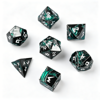 Ensemble de dés en métal Dragon de la Forêt pour jeux de rôle sur table, fournisseur en gros de dés polyédriques fantastiques
